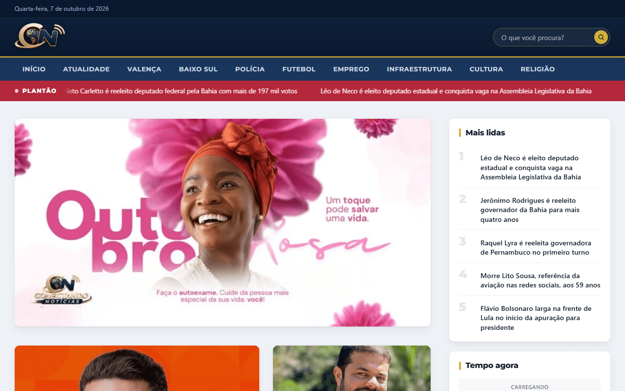 Site Conectando Notícias
